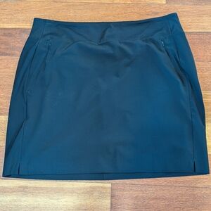 Athleta Black Mini Soho Skort with Zip Pockets